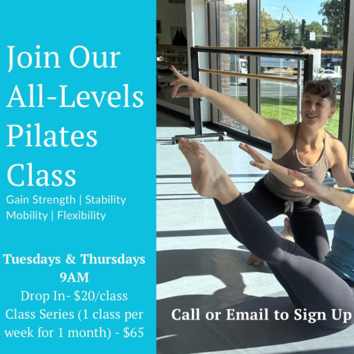 All Levels Pilates Class Announcement